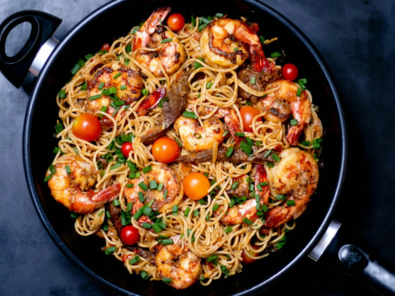 Garlic Shrimp Spaghetti